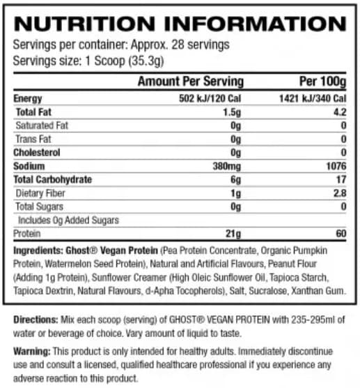 Ghost Vegan Protein np